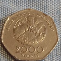 Две монети 2 000 добрас 1997г. Сейнт Томас / 2 1/2 гулдена 1983г. Недерландия за КОЛЕКЦИЯ 31725, снимка 3 - Нумизматика и бонистика - 44492004