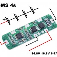 BMS БМС 4S 14.8V / 16.8V 5A за 18650 литиево-йонна батерия , снимка 1 - Друга електроника - 29608357