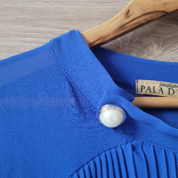 Синя блуза солей PALA D'ORO , снимка 5 - Блузи с дълъг ръкав и пуловери - 44685228