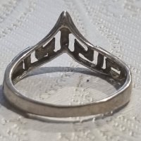 Сребърен пръстен Миандър 925 проба , снимка 4 - Пръстени - 44216966
