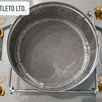 Двойна цедка за пчелен мед INOX Ф 170 мм
