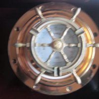 Уникален бронзов барометър рул във витрина , снимка 3 - Колекции - 36902468