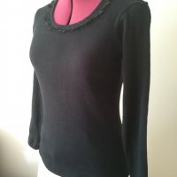 Нова Черна дамска блуза, снимка 1 - Блузи с дълъг ръкав и пуловери - 30282759