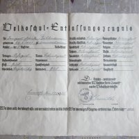 Немски документ диплома 3 Райх Адолф Хитлер, снимка 4 - Колекции - 33821615