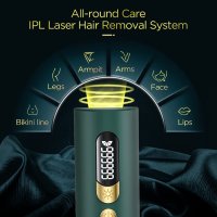 Ново Устройство за Обезкосмяване Уред за лазерна епилация IpL за тяло, снимка 6 - Епилатори - 35583150
