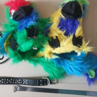  Плюшени  папагали   с гласов  механизъм, снимка 1 - Плюшени играчки - 35518269
