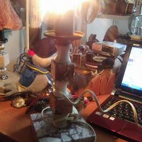 Мраморна българска нощна лампа, снимка 5 - Антикварни и старинни предмети - 37203701