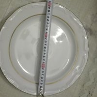 Порцеланова чиния и голям поднос, снимка 1 - Прибори за хранене, готвене и сервиране - 31345284