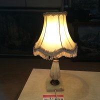мрамор мед/месинг-антик лампа от франция 1702211035, снимка 3 - Колекции - 31846773