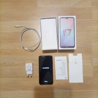 Huawei Y 7 2019 + ориг. зарядно + ориг. кутия + ориг. гръб + ориг. предпазно стъкло на дисплея , снимка 4 - Huawei - 42920171