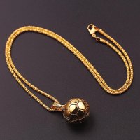 Футболна топка - Колие ( Сребристо или Златисто ), снимка 8 - Колиета, медальони, синджири - 31195458