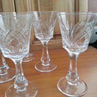 Кристални чаши Зорница , снимка 1 - Антикварни и старинни предмети - 36614935
