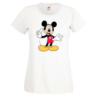 Дамска тениска Mickey Mouse 9 Мини Маус,Микки Маус.Подарък,Изненада,, снимка 9 - Тениски - 36526632