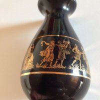 Гръцка Керамична ваза Hand Made in Greece 24K Gold, снимка 8 - Вази - 37148687