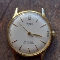 позлатен механичен часовник Anker 01  17 jewels , снимка 6 - Мъжки - 44145199