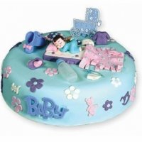 Бебе Baby Бебешки сет пластмасови фигурки топери топер украса за торта пита раждане прощъпулник, снимка 2 - Фигурки - 37960047
