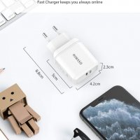 NIMASO USB C, PD 3.0 18 W бързо зарядно устройство, снимка 4 - Оригинални зарядни - 40052930