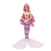 Кукла Ahelos, Русалка, Многоцветна опашка, 28 см., снимка 1 - Кукли - 40456793