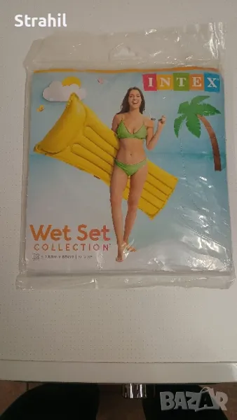 Надуваем плажен дюшек Intex, снимка 1