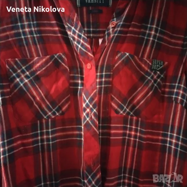 Дамска карирана риза , снимка 1