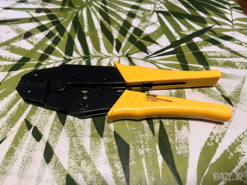 Клещи за кримпване на кабелни обувки, снимка 1