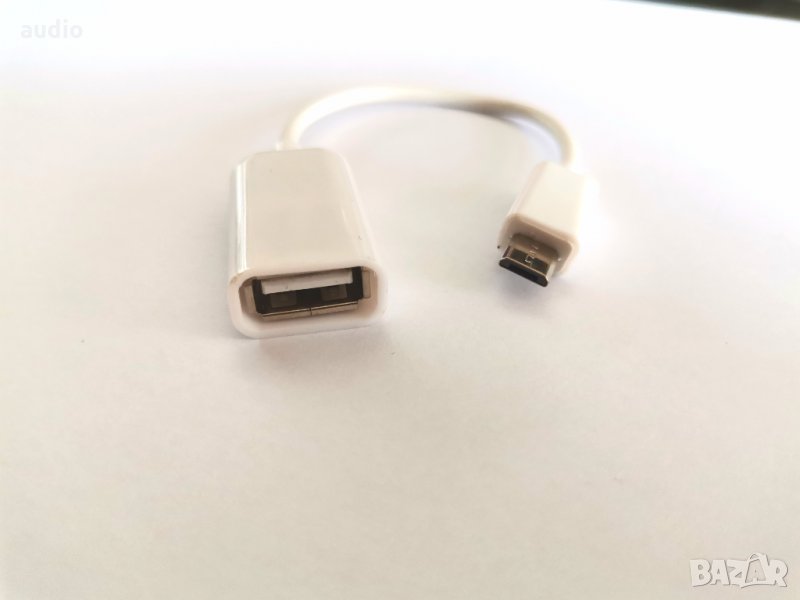 Кабел USB micro В към USB A женско, снимка 1