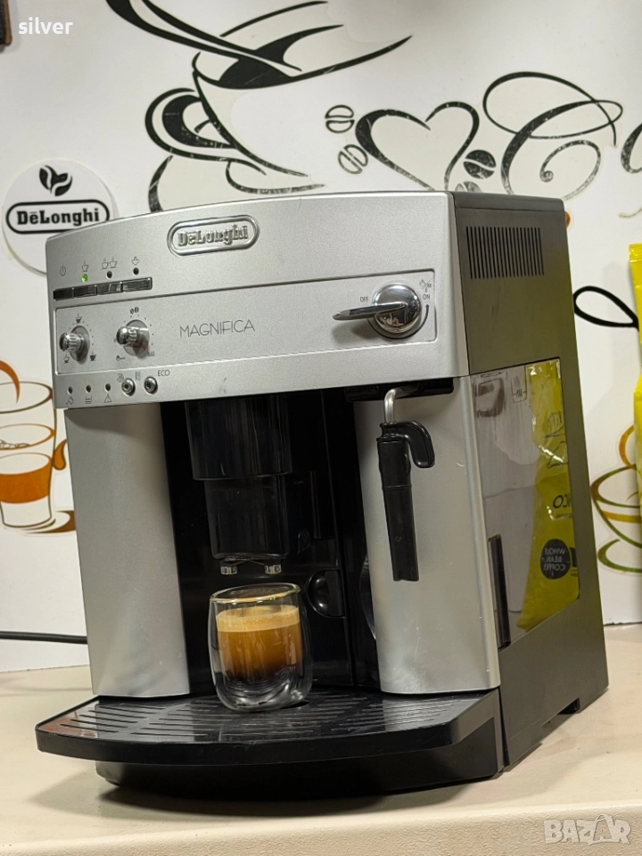 Кафемашина кафе автомат delonghi magnifica с гаранция, снимка 1