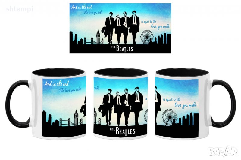 Чаша Beatles 11,Керамична Чаша, Кафе Чай, Игра,Изненада,Подарък,Повод,Празник,Рожден Ден, снимка 1