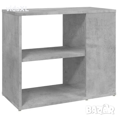 vidaXL Страничен шкаф, бетонно сив, 60x30x50 см, ПДЧ（SKU:806305, снимка 1