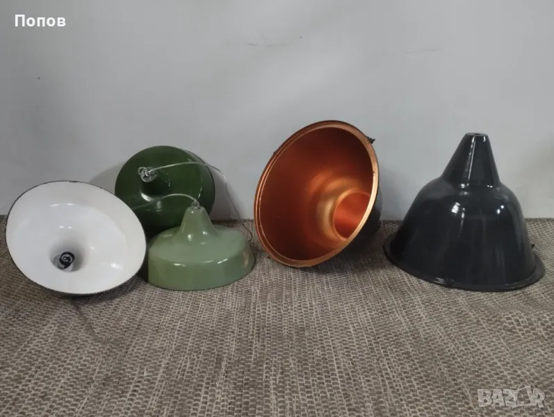 Индустриални емайлирани лампи, снимка 1