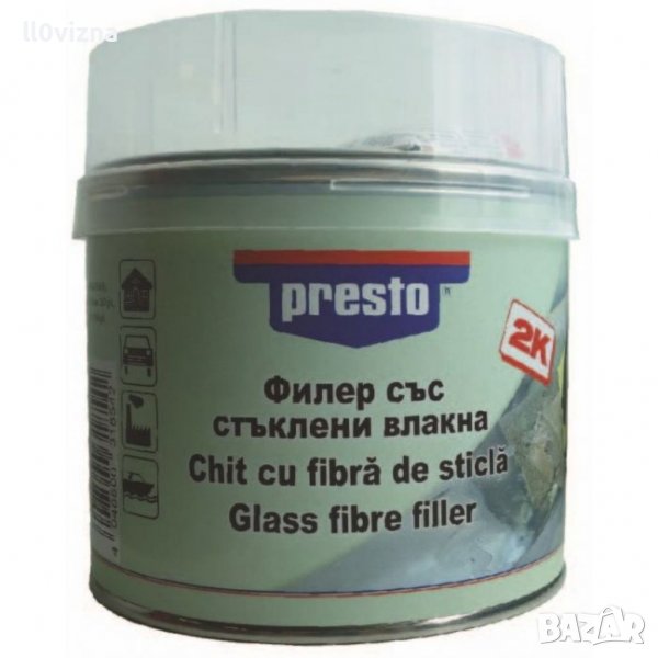 Авто кит със стъклени влакна 1кг / Presto, снимка 1