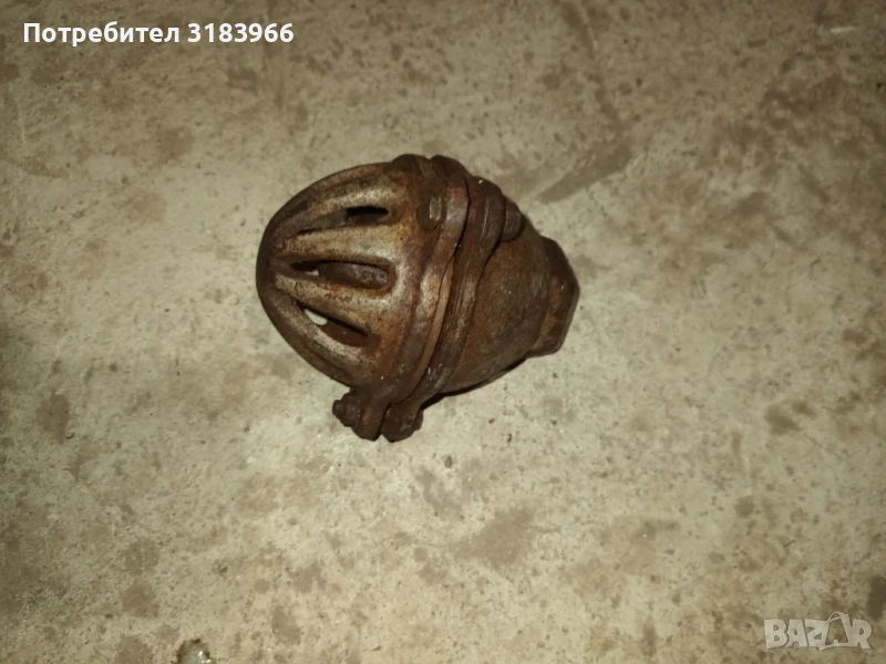 стар смукател 1 цол чугунена отливка, снимка 1