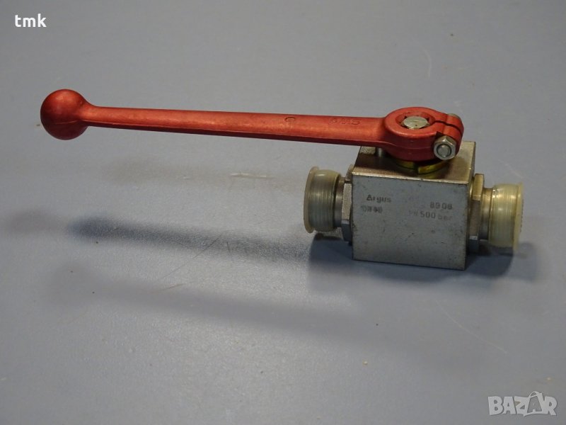 кран хидравличен Argus DN10 2/2way Hydraulic ball valve 500Bar, снимка 1