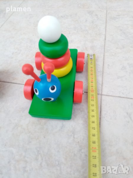 Стара дървена количка, снимка 1