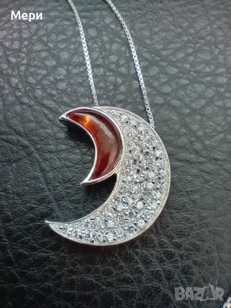 Прекрасно сребърно колие 40 см., снимка 1