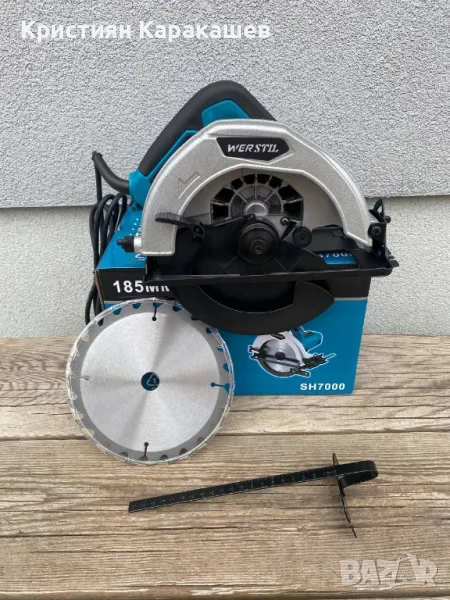 ПРОФЕСИОНАЛЕН ЦИРКУЛЯР WERSTIL HS7000-185 ЧЛ 1200W, снимка 1