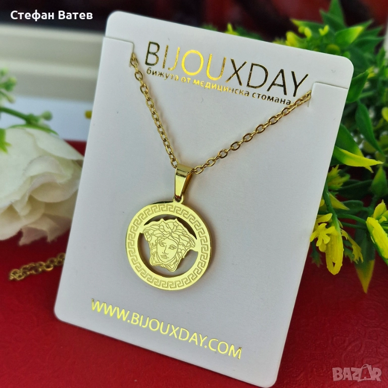 Колие „Versace Medusa Gold“ – 18К позлата, снимка 1