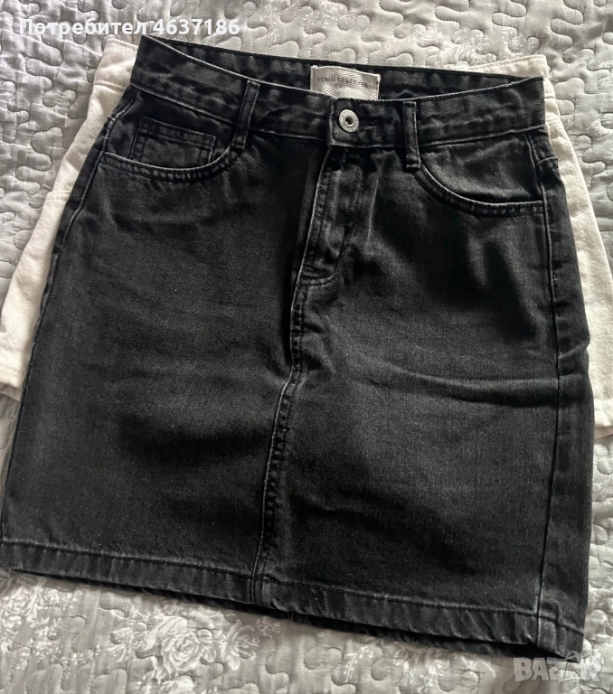 Дънкова пола и пола панталон , снимка 1