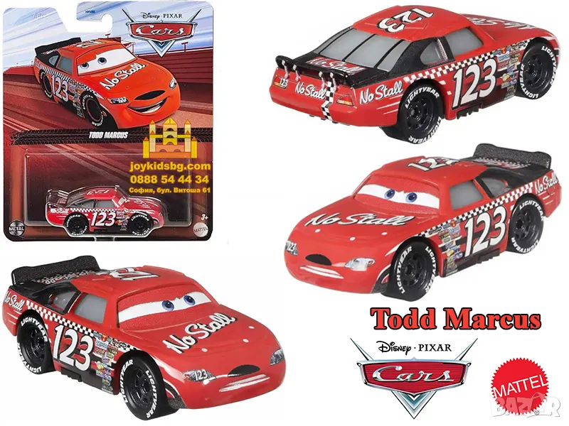 Todd Marcus Disney/Pixar Cars - оригинал 1:55, снимка 1