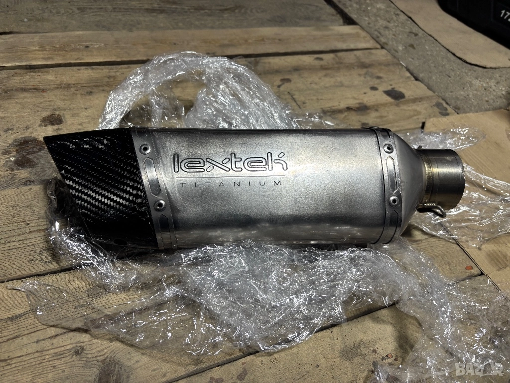 Титаниев ауспух Lextek ST5 slip on 60mm, снимка 1