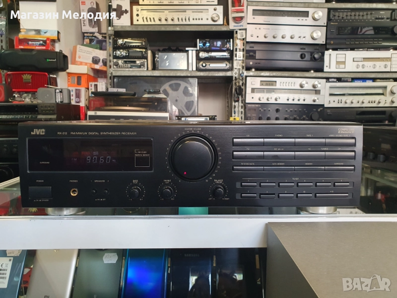 Ресийвър JVC RX-212 В отлично техническо и визуално състояние. Спецификации : Диапазон на настройка:, снимка 1