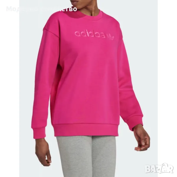 Дамска блуза ADIDAS Originals Boyfriend Crew Sweatshirt Pink, снимка 1