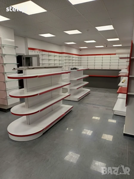 ПРОМОЦИЯ! Островен стелаж със заоблени рафтове/НОВО/Последни бройки, снимка 1