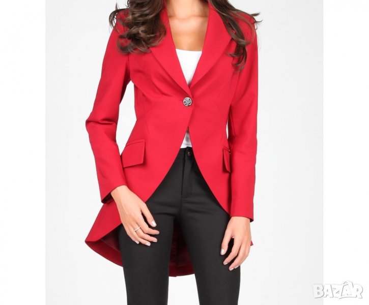 Дамско сако в нюанс на бордо марка Carla by Rozarancio - M, снимка 1