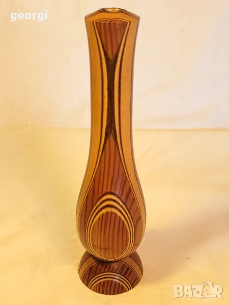 немска дървена ваза 24/5, снимка 1