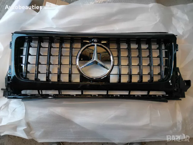 Предна решетка за Мерцедес G-class W464 черен гланц , снимка 1