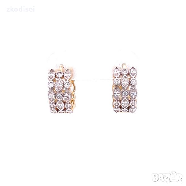 Златни обеци 3,86гр. 14кр. проба:585 модел:21972-4, снимка 1