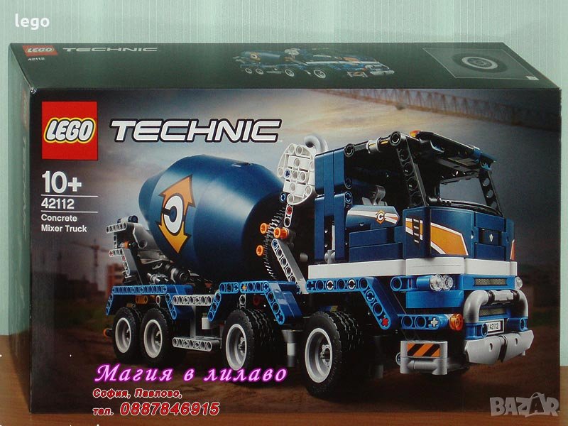 Продавам лего LEGO Technic 42112 - Камион Бетонобъркачка, снимка 1
