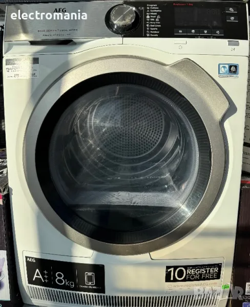 сушилня с термопомпа AEG Lavatherm 8000 Series AbsoluteCare System T8DEL863C 8кг, снимка 1