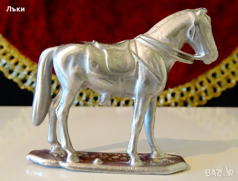 Статуетка,фигура Кон от калай. , снимка 1